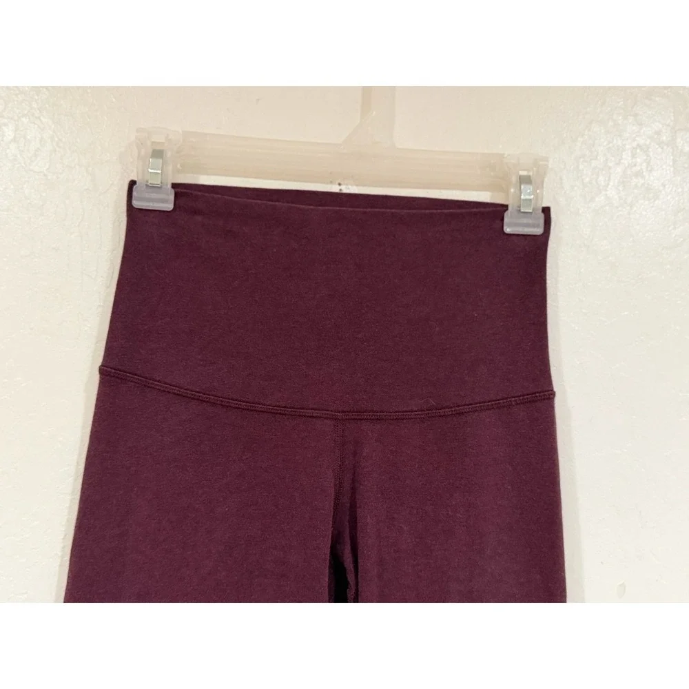 Lululemon Align High-Rise Pant 25 Nulu Leggings Dark Red Plum Heathered Womens